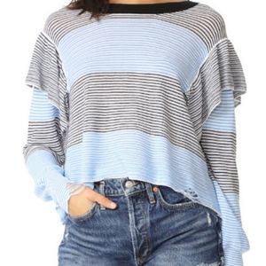 Wildfox Distressed Striped Sweater